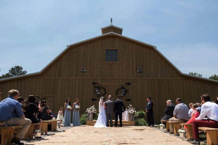 For sunny days, our barn creates the perfect scene for outdoor weddings! 
